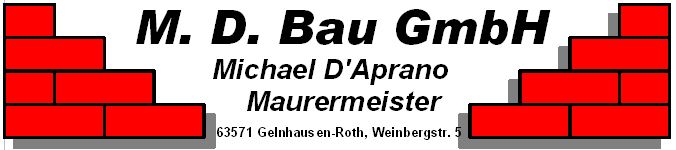 Logo M.D. Bau GmbH