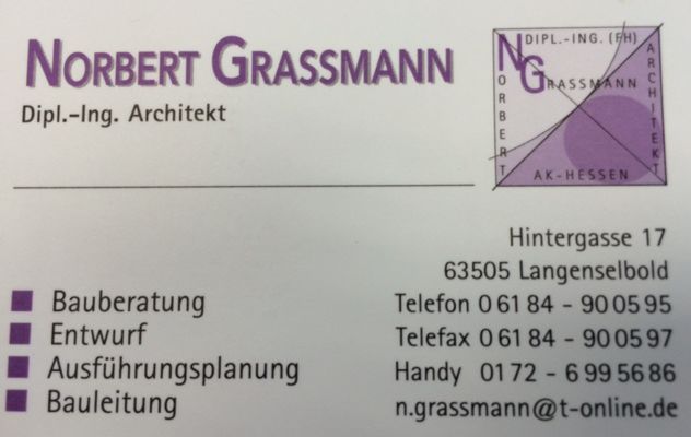 Logo Norbert Grassmann

Dipl.-Ing. Architekt